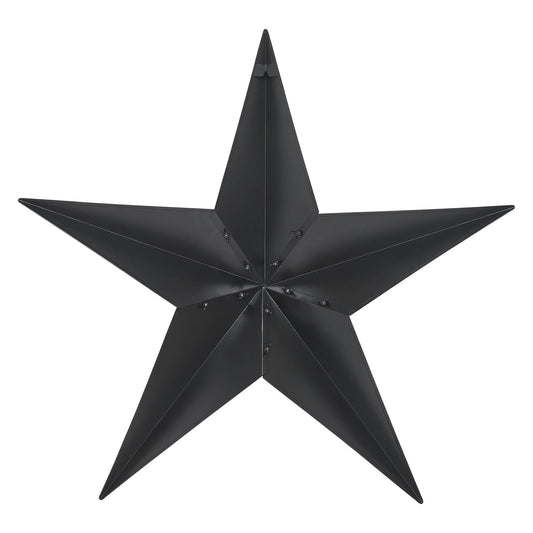 Metal Star Speckled Black Distressed 36x36