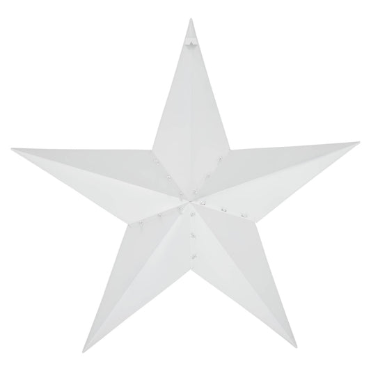Metal Star Speckled White Distressed 48x48