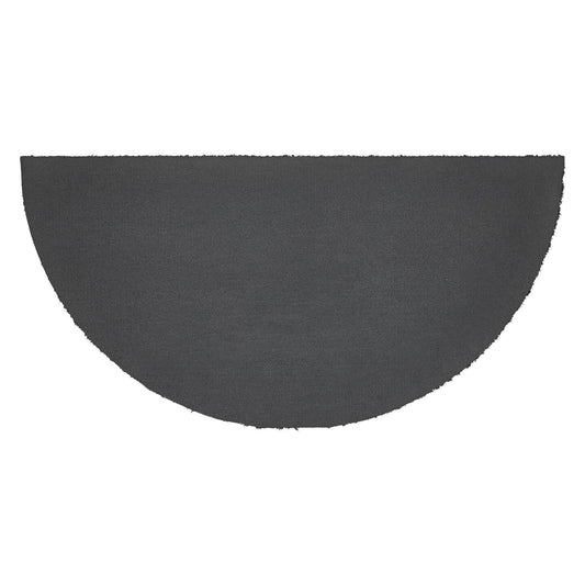 Patriotic Stripes Coir Welcome Rug Half Circle 16.5x33