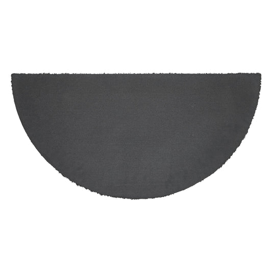 Saltbox Coir Welcome Rug Half Circle 16.5x33