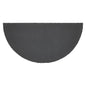 Charleston Mosaic Charcoal Coir Rug Half Circle 16.5x33