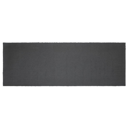 Charleston Mosaic Black Grey Coir Rug Rect 17x48