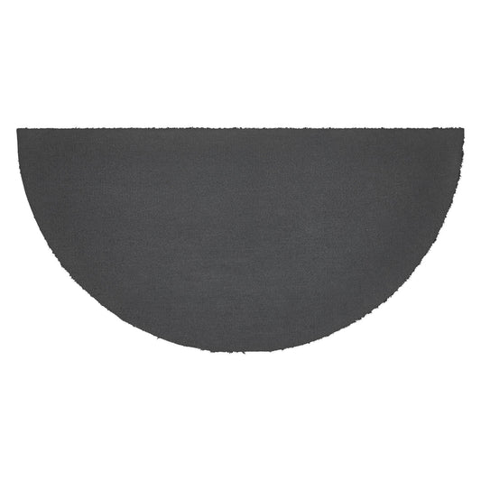 RWB Flag Stripes Coir Welcome Rug Half Circle 16.5x33