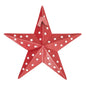 Metal Star Punched Barn Red 6x6