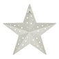 Metal Star Punched Creme 12x12