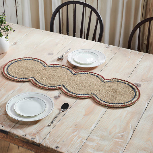 Red White Blue Ric Rac Runner 12x36
