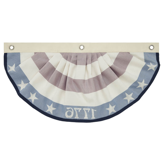 My Country 1776 USA Bunting Flag 12x24