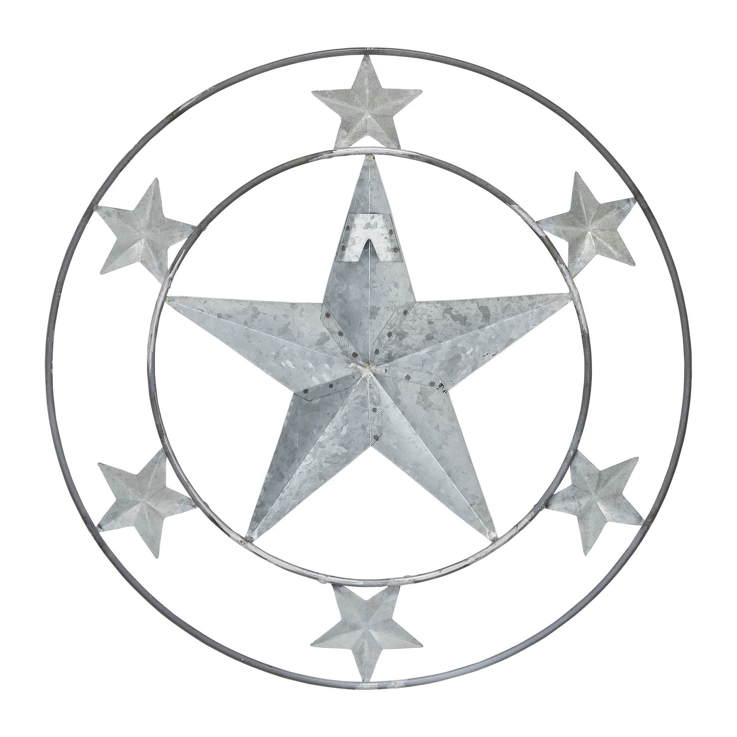 Metal Stars Round Wall Hanging 12.5x12.5