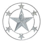 Metal Stars Round Wall Hanging 12.5x12.5