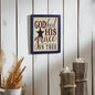 God Shed His Grace On Thee Framed MDF Wall Sign 12x10