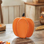 Rustic Orange Wooden Pumpkin Fall Harvest Tabletop Decor Accent 9x8x2 Inch