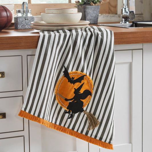 Witching Hour Spooky Halloween Kitchen & Dish Towel, Decorative Cotton Towel