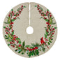 Cardinal Holly Tree Skirt 48