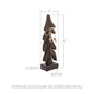 Festive Boughs Dark Wooden Tree 11x3x2