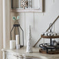Distressed White Wooden Cone Tree Small 12x3x3