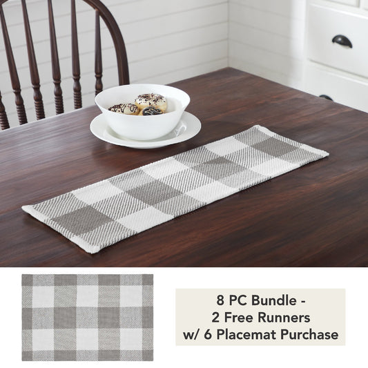 Annie Buffalo Check Grey Runner (8 PC Bundle)