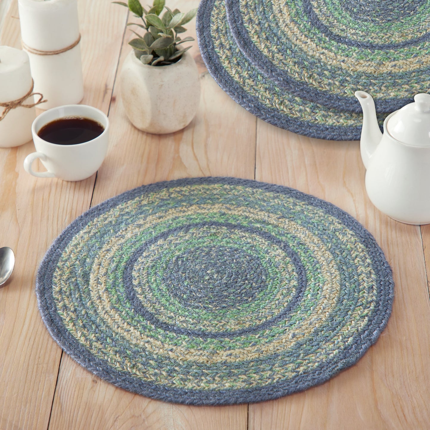 Jolie Jute Trivet 15 inch Diameter Set of 3