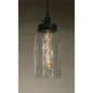 Big Mason Jar Pendant Lamp - Clear Glass