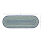 Jolie Jute Oval Runner 12x36