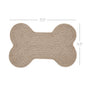 Natural Indoor/Outdoor Small Bone Rug 11.5x17.5