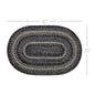 Sawyer Mill Black White Jute Rug Oval 20x30