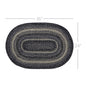 Sawyer Mill Black White Jute Rug Oval 24x36