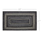 Sawyer Mill Black White Jute Rug Rect w/ Pad 27x48