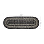 Sawyer Mill Black White Jute Oval Runner 8x24